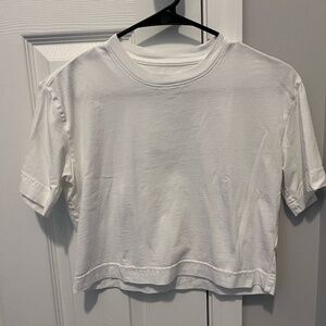 Everlane The Organic Cotton Cropped Tee - White XX Small XXS - Short-Sleeve